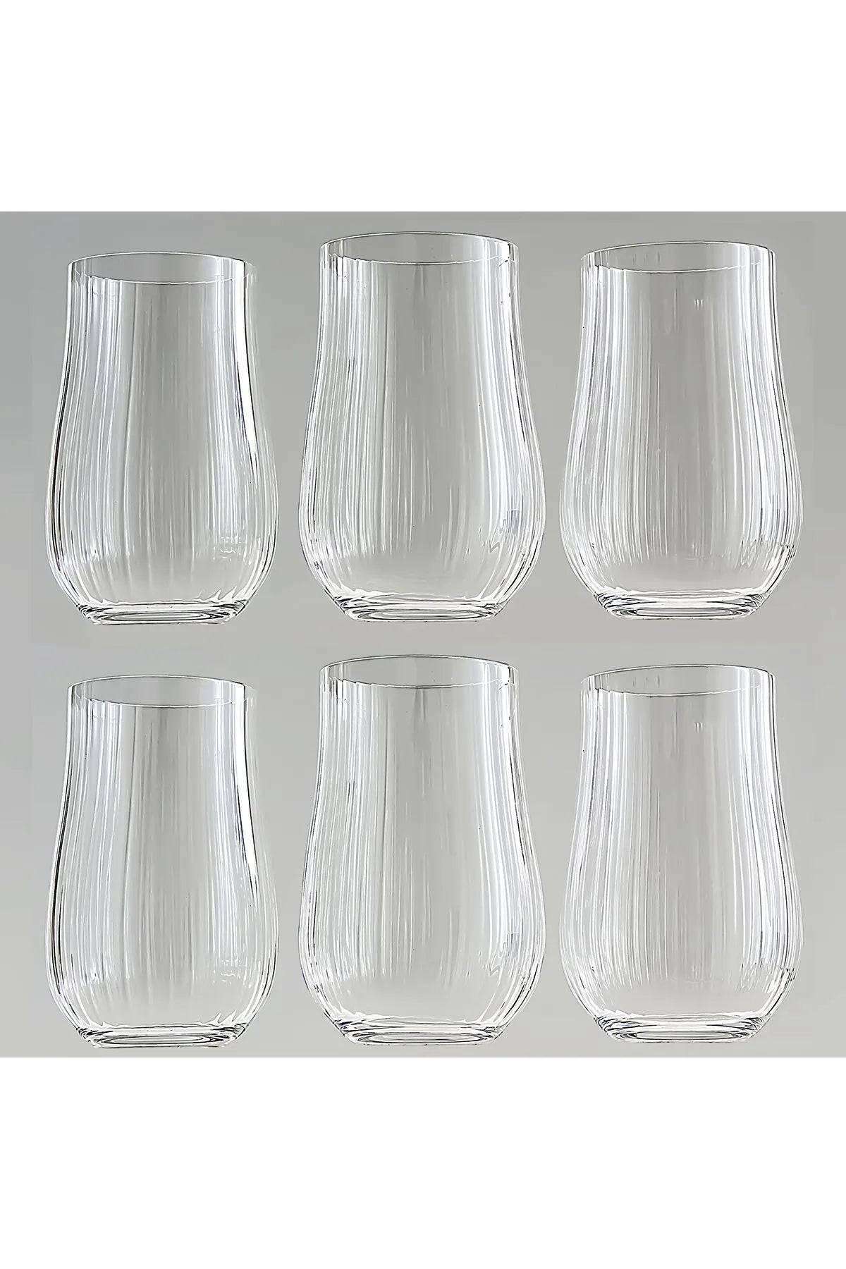 Jumbo Tulipa Tumbler Optikli Bardak Takımı 350 ml