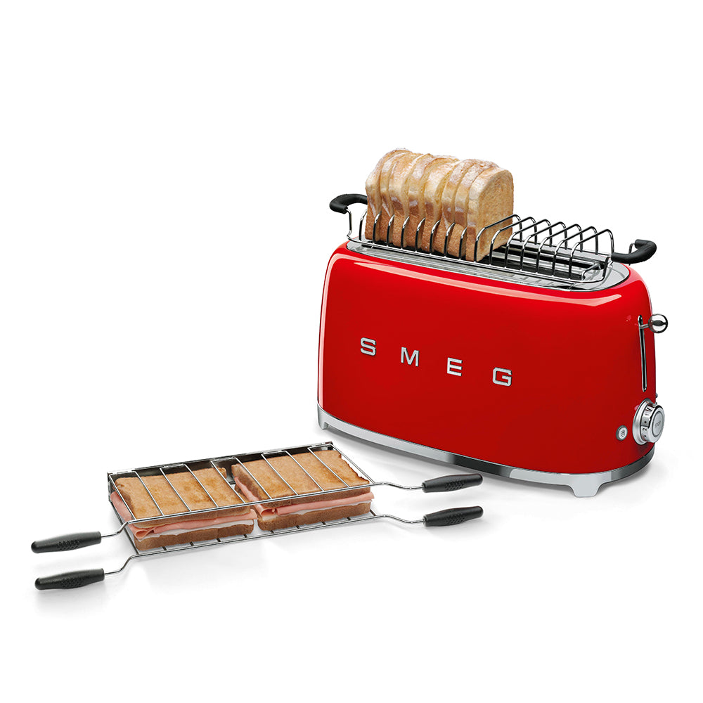 Smeg TSF02RDEU 2X4 Ekmek Kızartma Makinesi Red