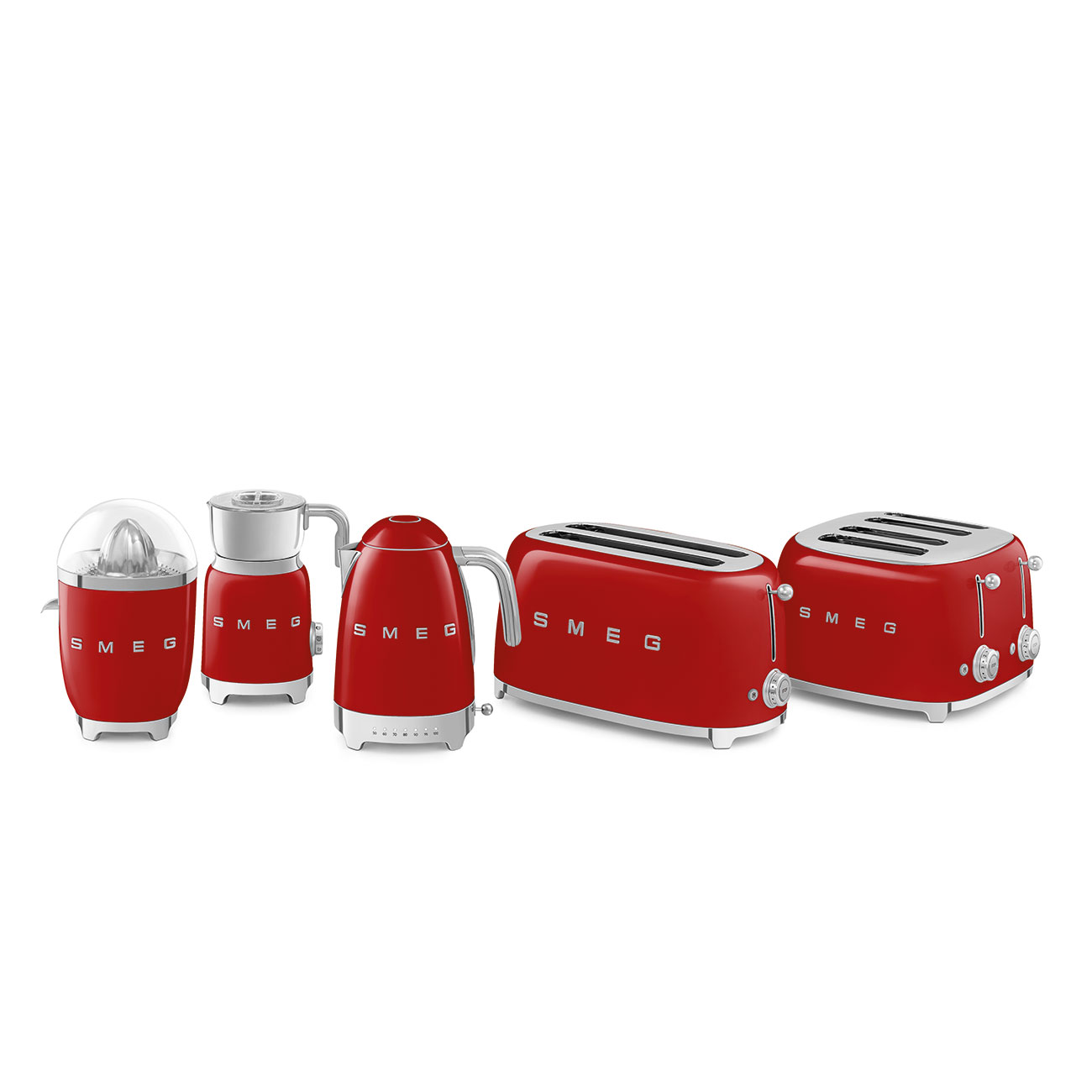 Smeg TSF02RDEU 2X4 Ekmek Kızartma Makinesi Red