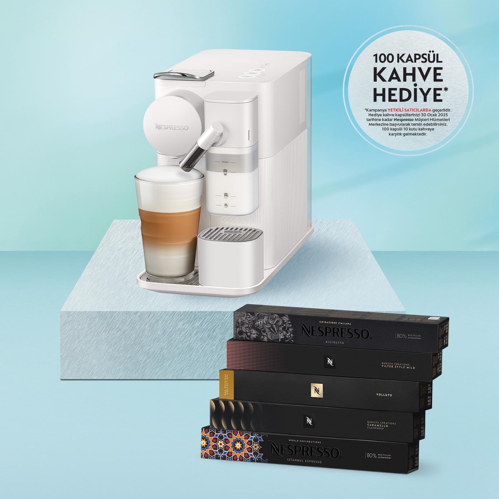 Nespresso F121 Lattissima One White Kahve Makinesi