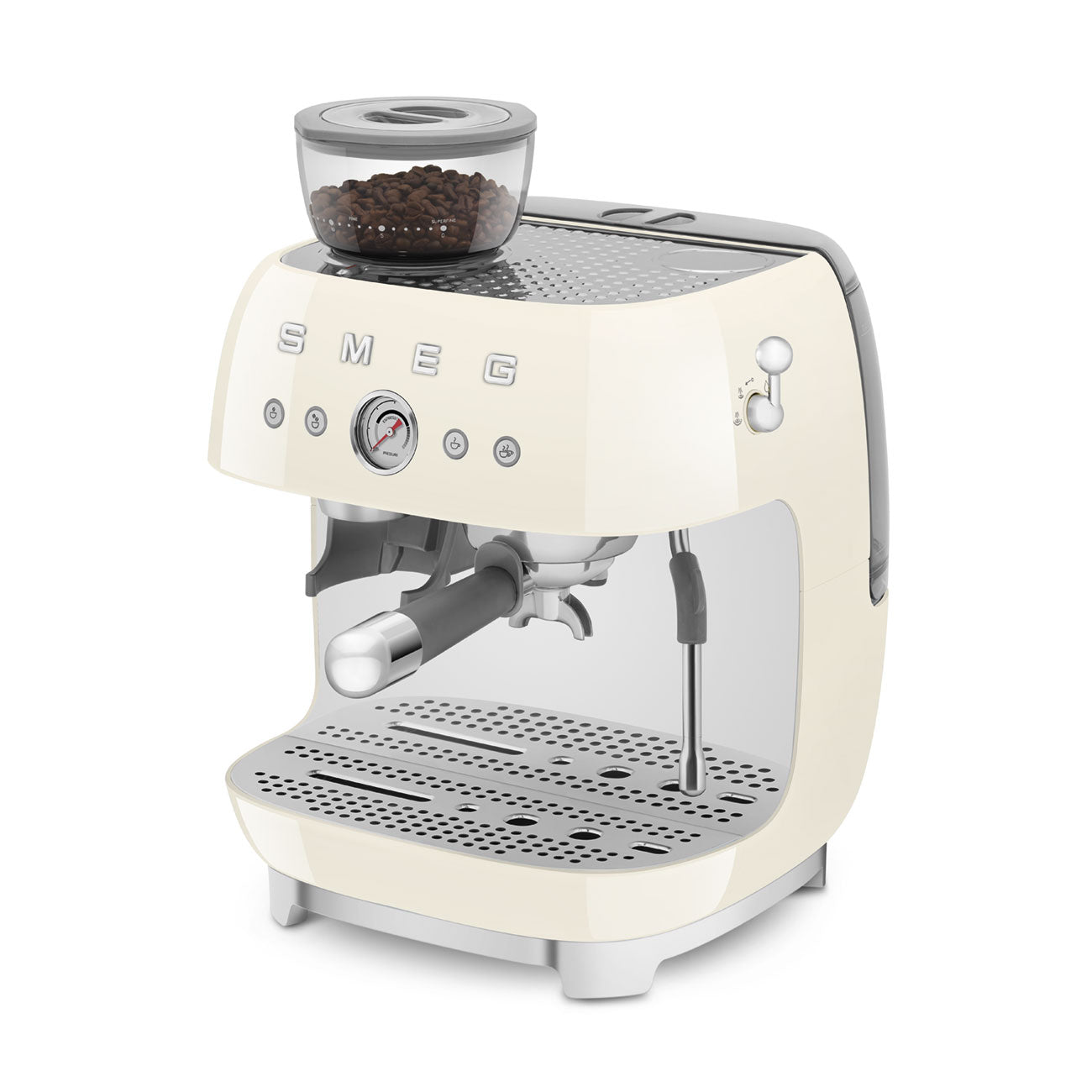 Smeg ECF03CREU Öğütücülü Espresso Kahve Makinesi Cream