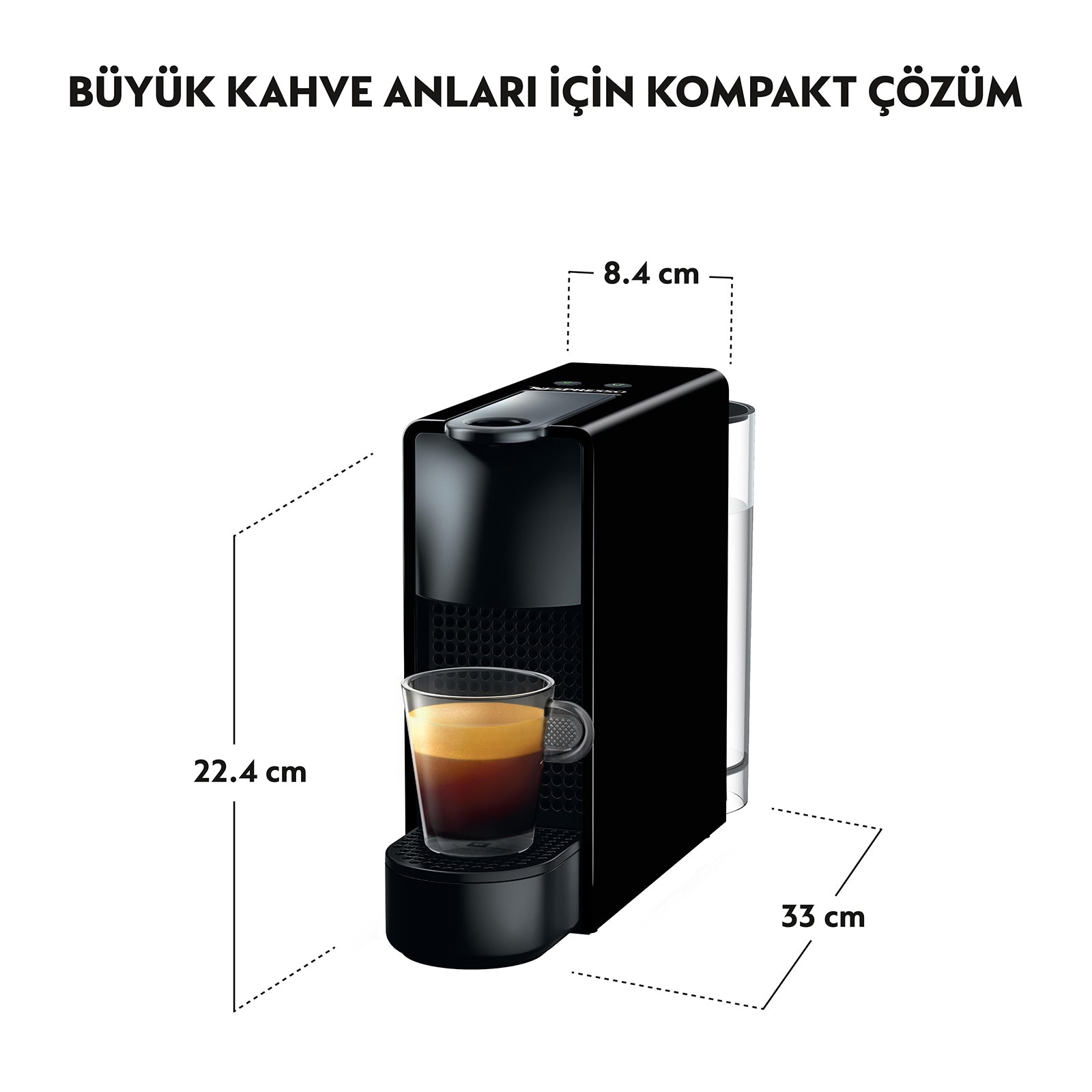 NESPRESSO C30 ESSENZA MINI SİYAH KAHVE MAKİNESİ