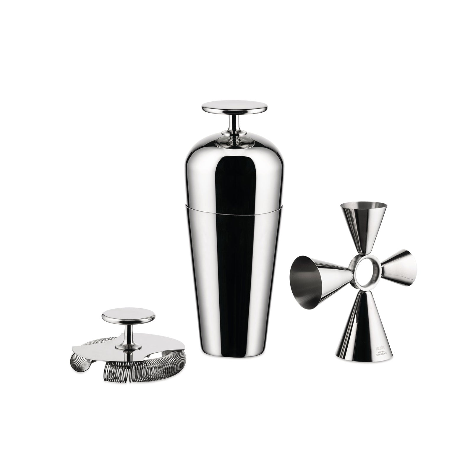 Alessi Boston Silver 3'lü Shaker Seti