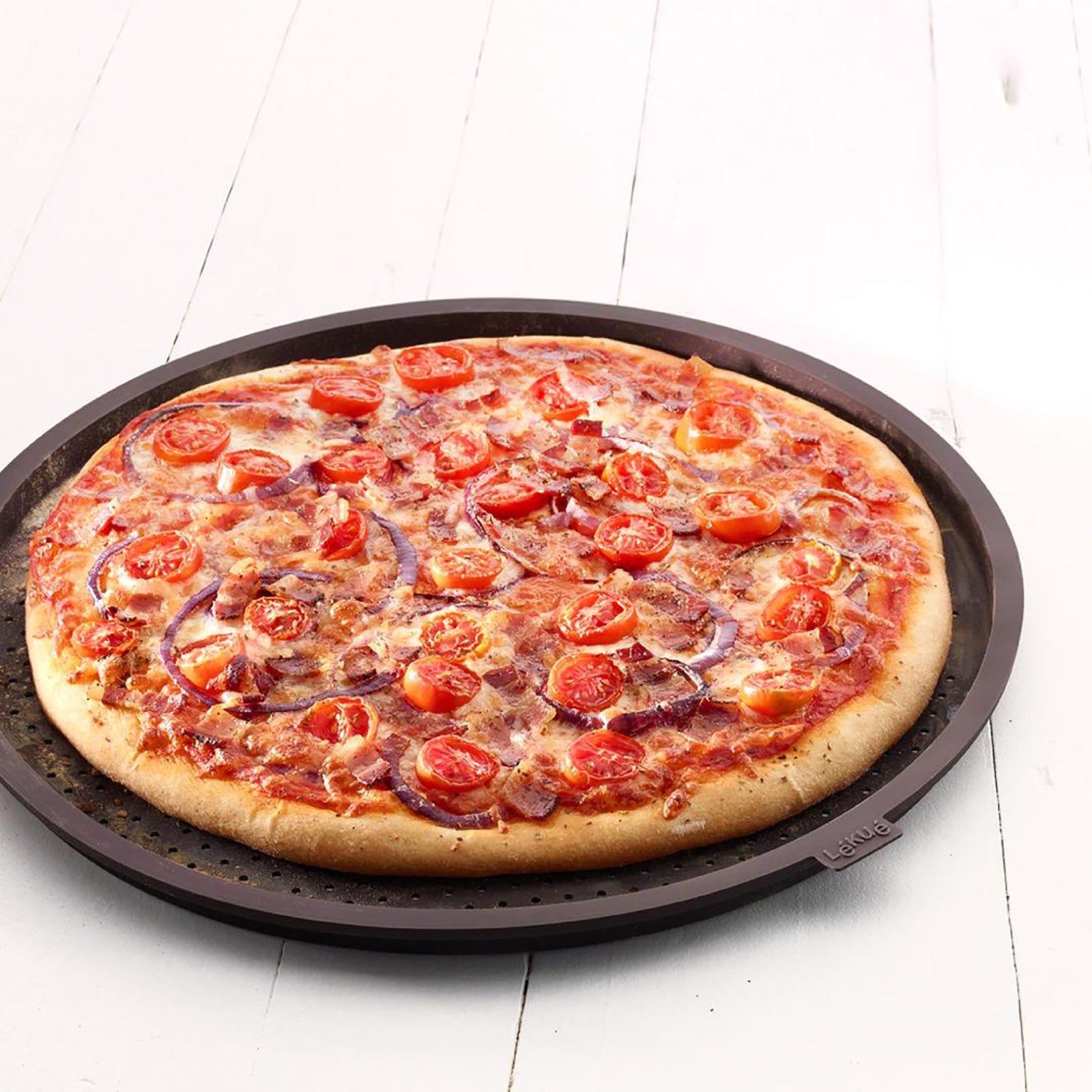 Lekue Kahverengi Yuvarlak Pizza Altlığı 14x36 cm