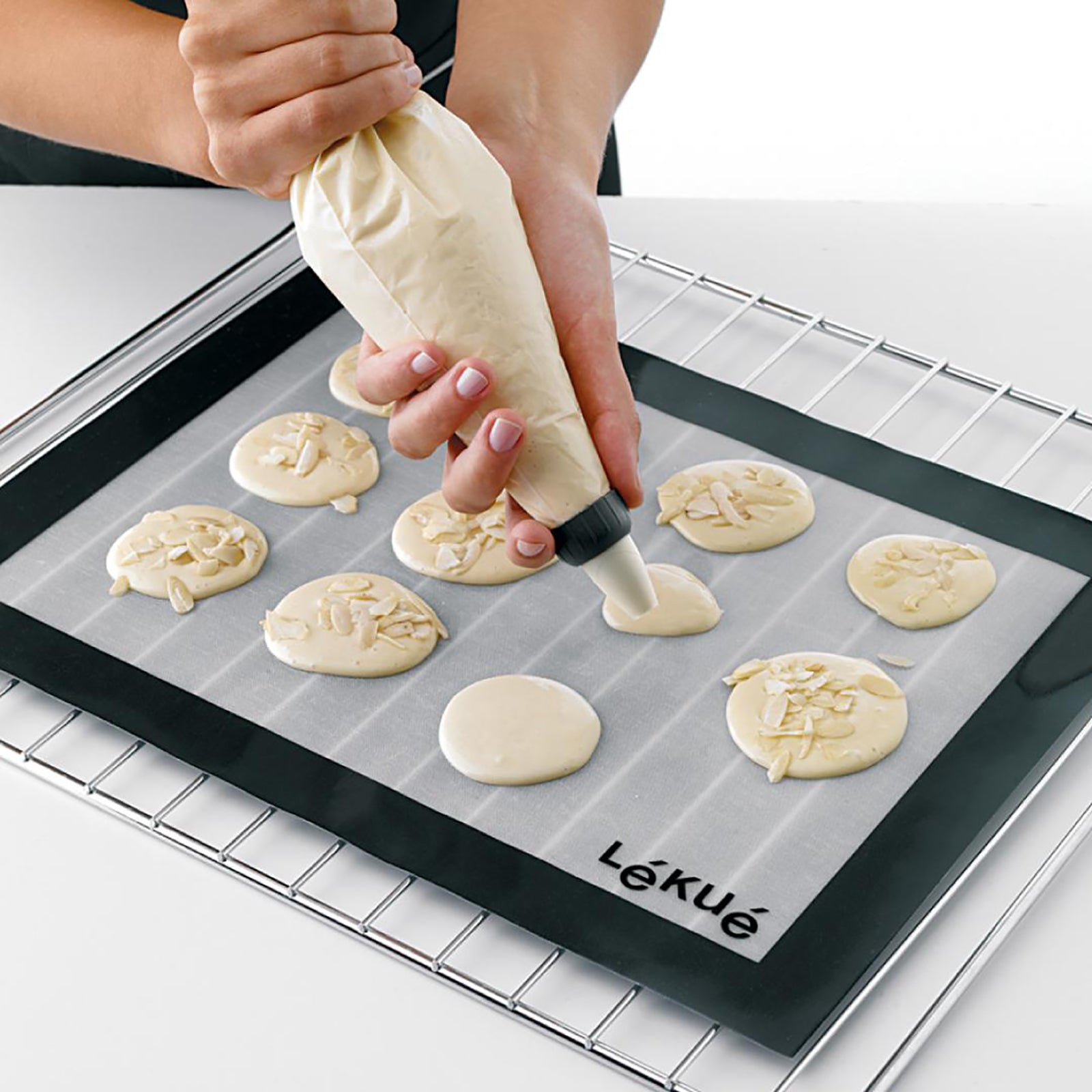 Lekue Silicone Baking Mat Fiberglas Siyah Silikon Fırın Matı 60x40 cm