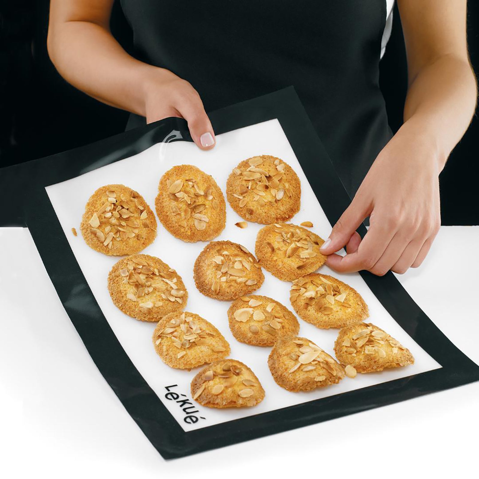 Lekue Silicone Baking Mat Fiberglas Siyah Silikon Fırın Matı 60x40 cm