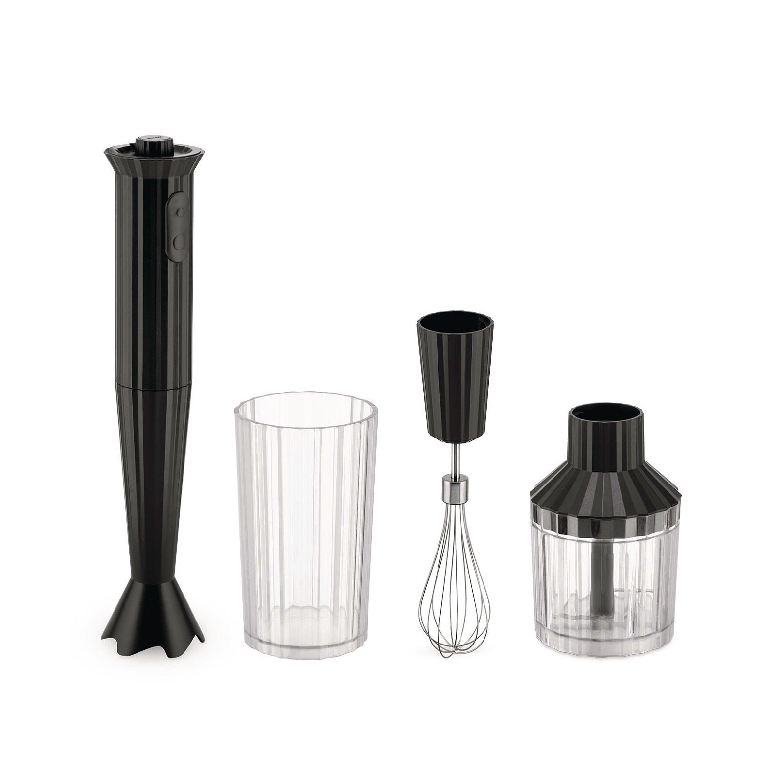 Alessi Plisse Siyah Blender Seti