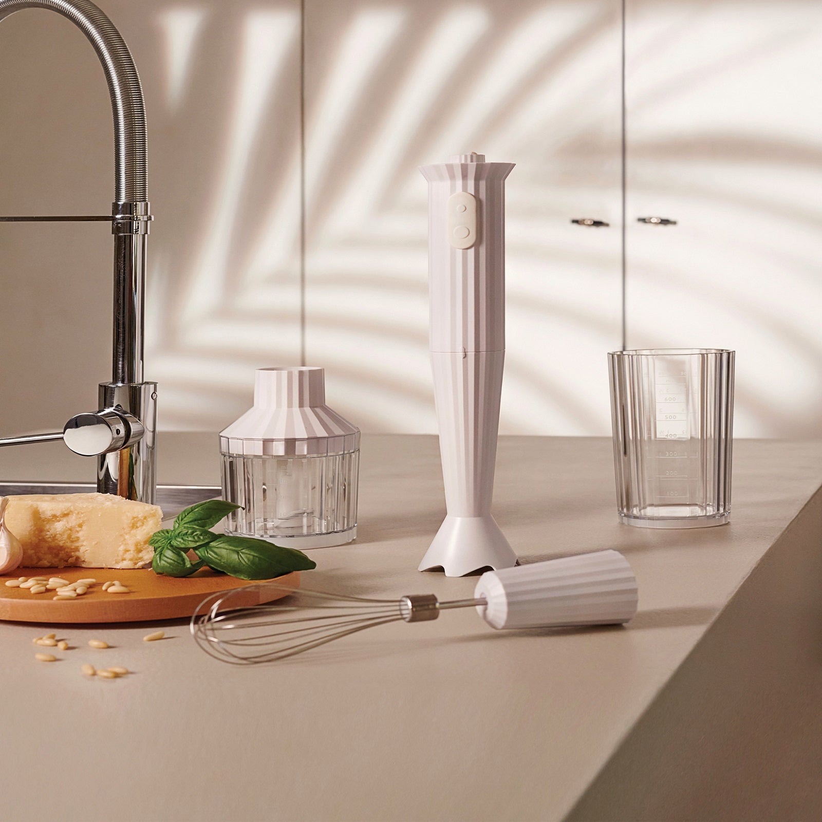 Alessi Plisse Beyaz Blender Seti