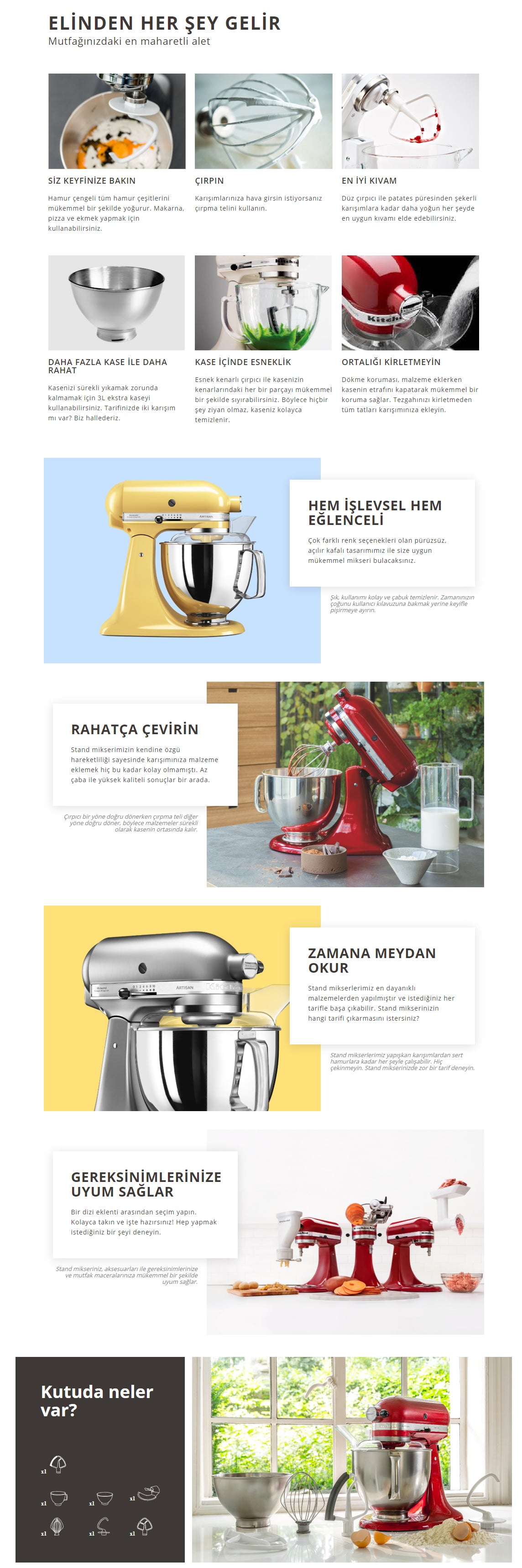 Kitchenaid 5KSM175PSEMY Stand Mikser 4.8 L Majestic Yellow