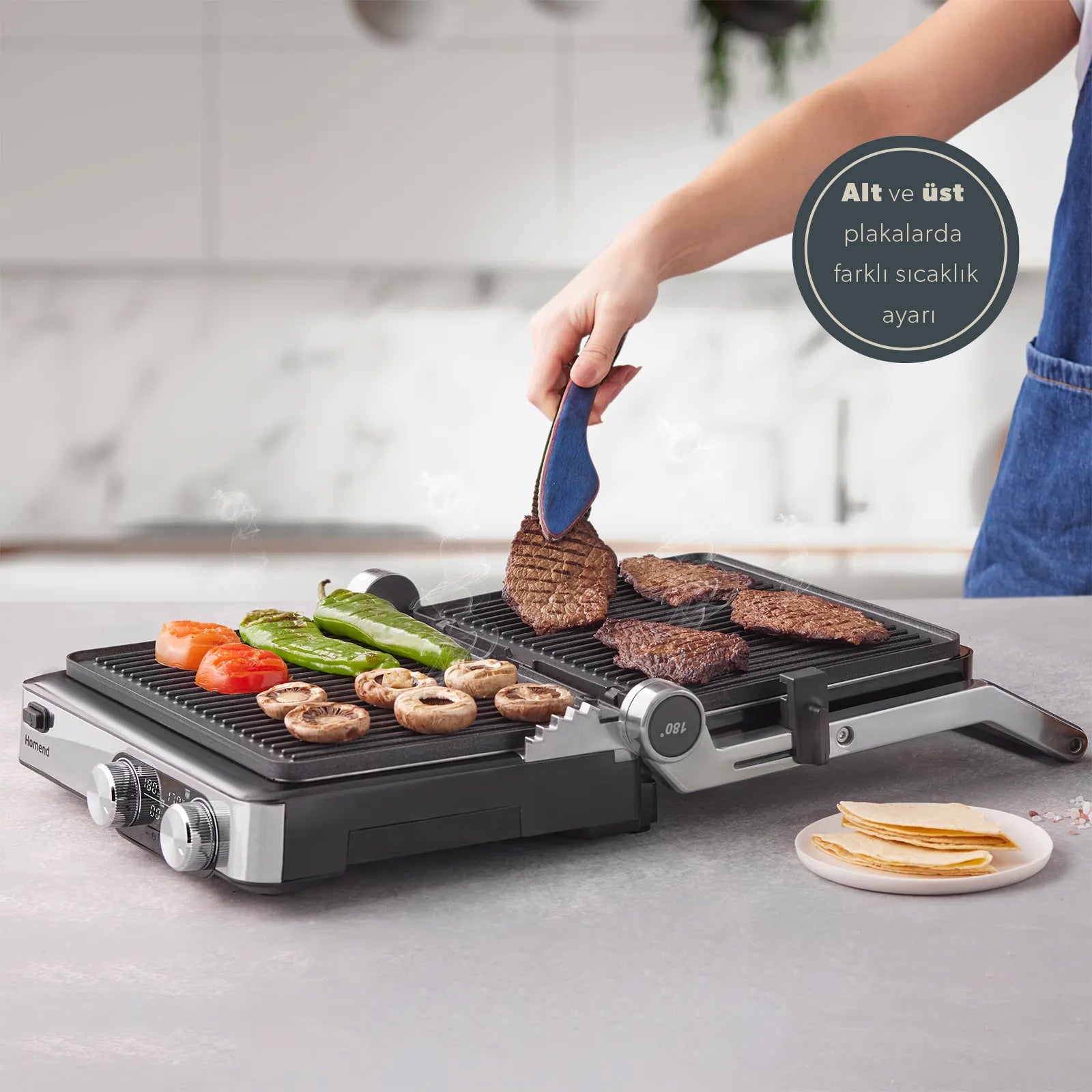 HOMEND GRILLIANT 1340H TOST MAKINESI INOX